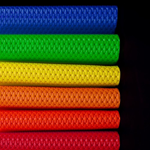Semi perforated faux - semi, leather